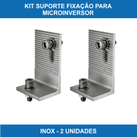 Kit Suporte Fixa��o para Microinversor com 2 unidades