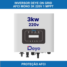 Inversor DEYE AFCI Mono 3K On Grid 220V 1 MPPT